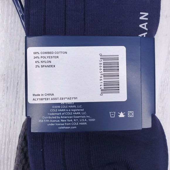 Cole Haan Argyle Men’s Crew Socks 3PK - Picture 5 of 6